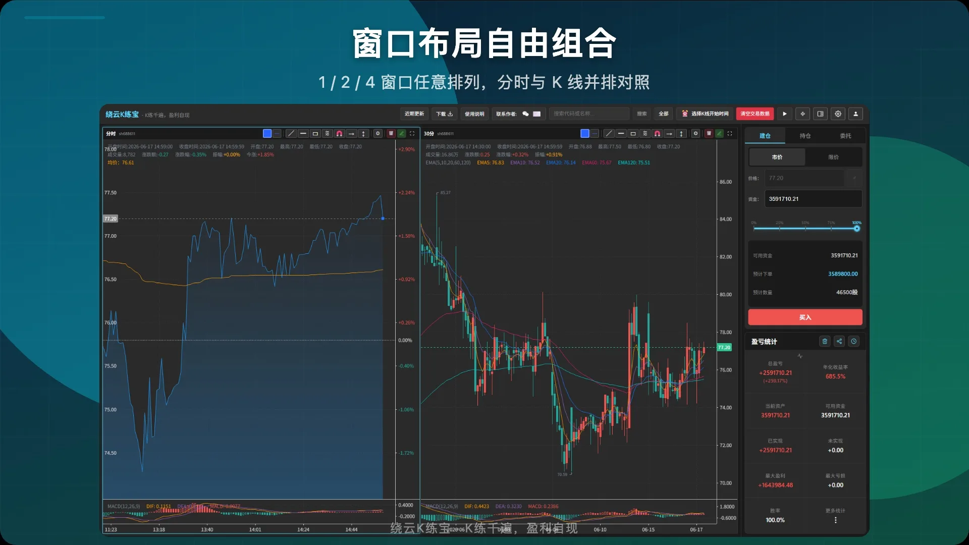 窗口布局自由组合